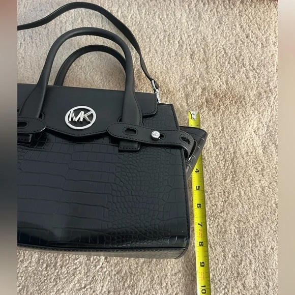 Michael Kors Black Embossed Leather Purse - Picture 7 of 8